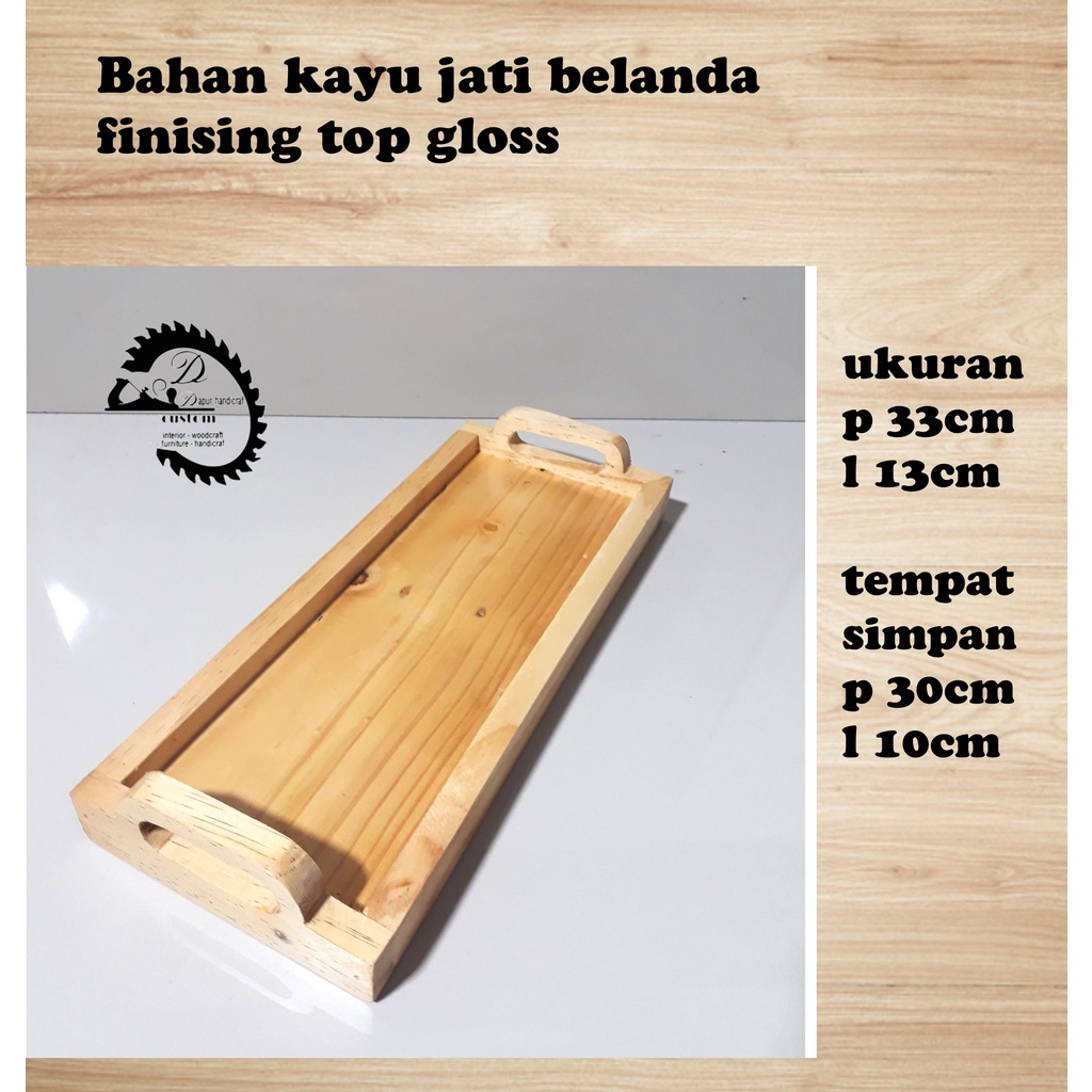 Jual Nampan Kayu Jati Belanda Baki Kayu Cod Indonesia Shopee Indonesia