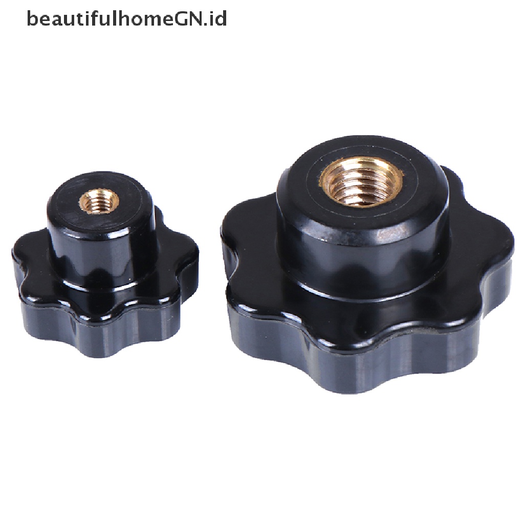 Kepala Clamping Nuts Knob M5 M6 M8 M10 M12 Female Thread Seven Star