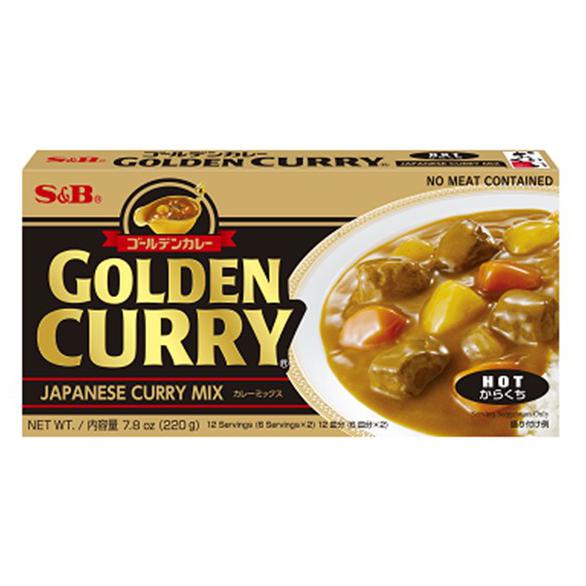 

S&B GOLDEN CURRY JAPANESE CURRY MIX HOT 220 G