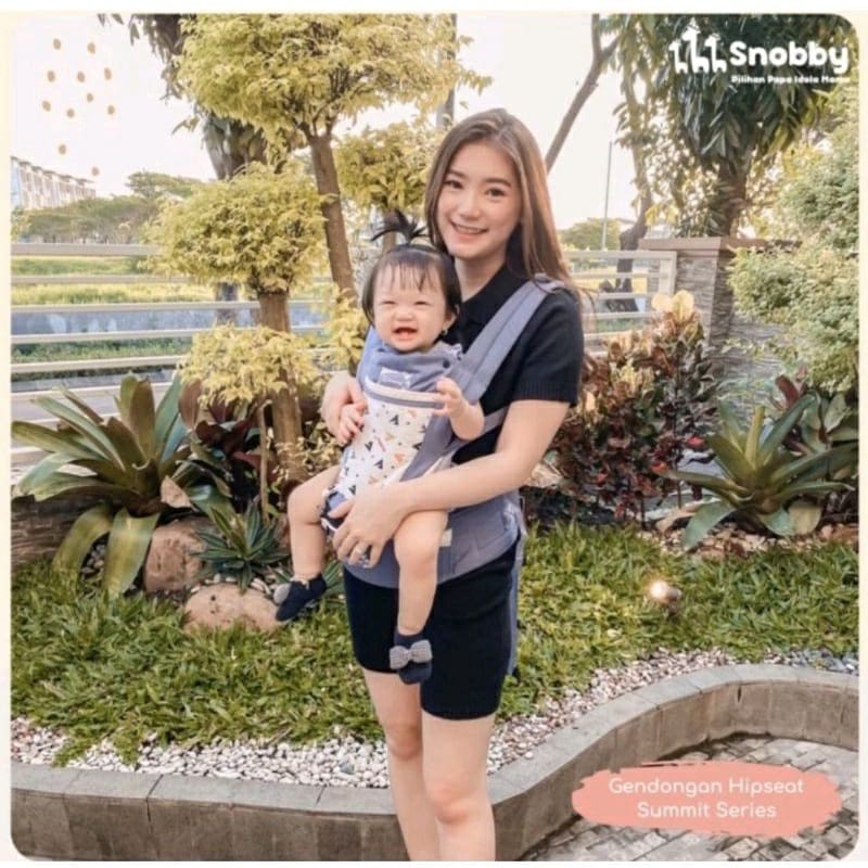 Snobby Gendongan Bayi Hipseat 6 Posisi + Saku Sirkulasi Print Summit Series - TPG 6241BABY CARRIER GENDONGAN BAYI HIPSEAT 6 POSISI