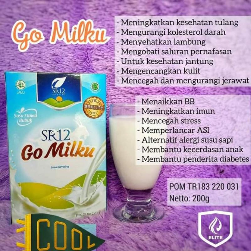 

SUSU KAMBING ETTAWA GO MILKU SR12 HALAL BPOM ~ETTAWA BUBUK