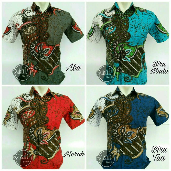 Model Baju Kemeja Batik Modern Pria || Assikah Batik