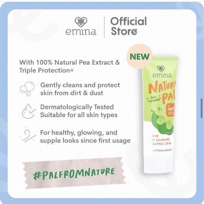 Emina Natura Pal Gel Moisturizer 29ml/Emina Pembersih Wajah/100% Original