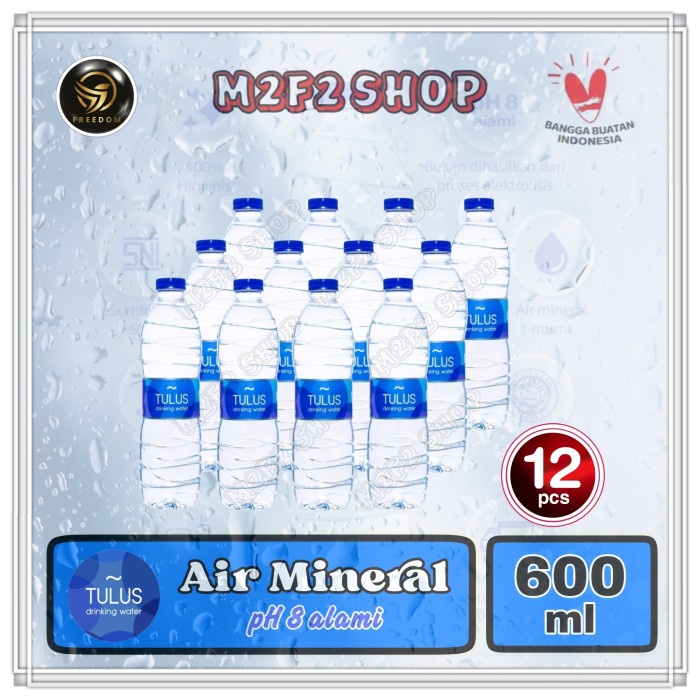 

Air Mineral TULUS pH8 Botol Plastik Pet - 600 ml (Kemasan 12 Pcs)