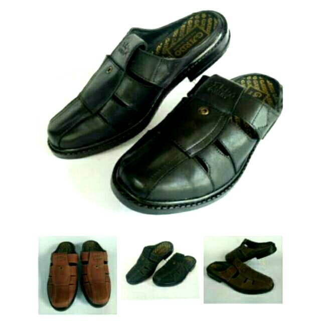 Sandal selop kulit asli grd sandal slop kulit sapi murah original sandal sepatu kulit pria cowok