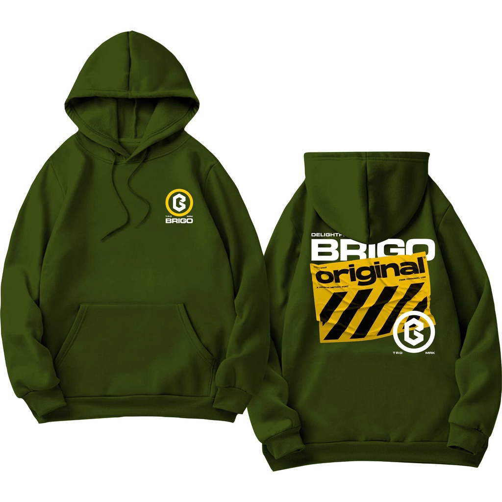 Sweater Hoodie BRIGO Delight Full  Sablon DTF Fleece Cotton II BRIGO Jumper Hoodie Delight Full II Cotton M-XXL (Pria &amp; Wanita) Free stiker&amp;Gantungan Kunci