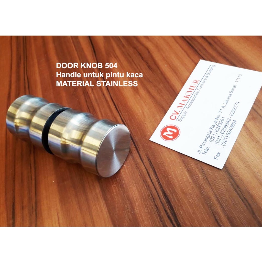 Door Knob Handle Pintu kaca STAINLESS / Pegangan pintu lemari kaca 504