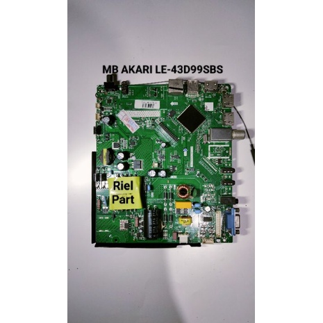 MB - MAINBOARD - MODULE MOBO MOTHERBOARD MESIN TV LED SMART AKARI LE-43D99SBS - LE 43D99SBS - LE 43D
