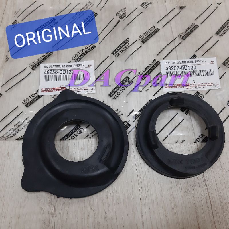 Karet Tatakan Per Keong Belakang Toyota Yaris Vios Set ORIGINAL ASLI