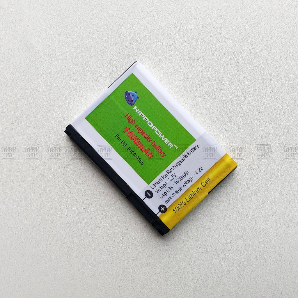 Baterai Hippo Double Power Blackberry BB FM1 F-M1 Pearl 9100 9105 Style 9670 Battery Batrai Batre