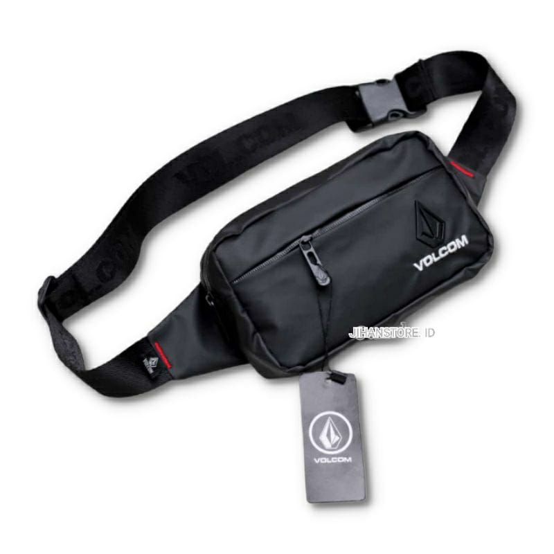 TAS VOLCOM WAISTBAG VOLCOM TAS SELEMPANG VOLCOM WATERPROOF LOGO BESI