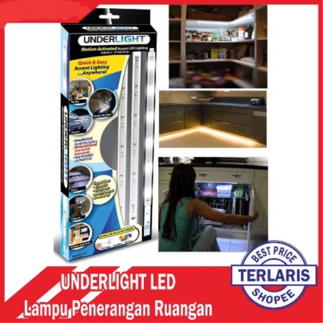 WJ779 Underlight Motion Actived Lampu LED /Lampu Hias / Lampu Dinding / Penerangan Ruangan