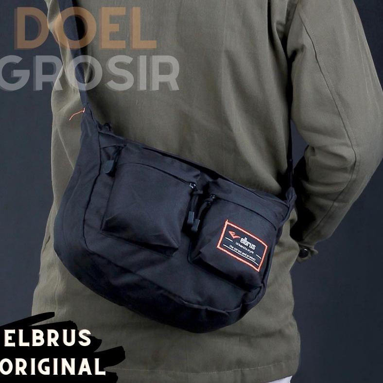 (Doel Grosir) Tas Selempang Kecil Pria -T42- Slingbag Samping Kerja Pria - Tas Cwo Gaul Kombinasi Or