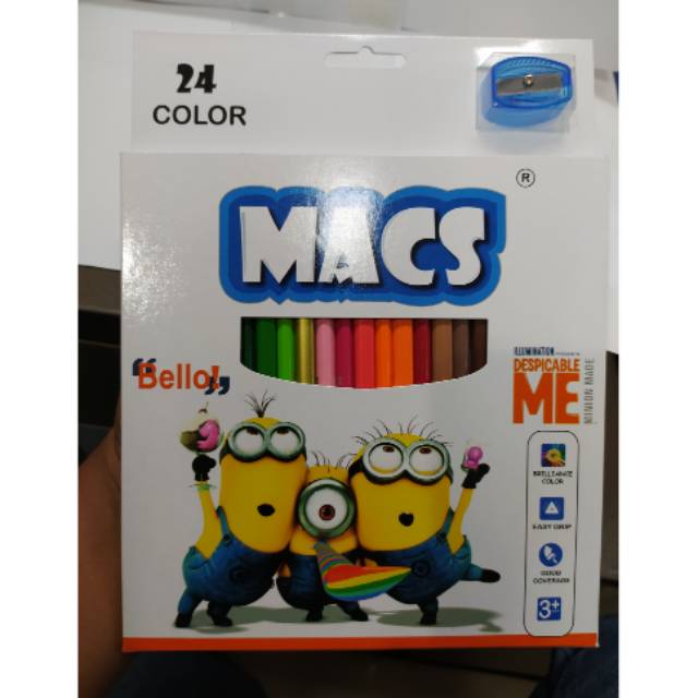 

Macs 24 color pencils Minions