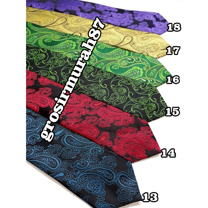 Dasi Batik  Bahan Polyester Tebal Lebar 3 Inch Atau 7 - 8 Cm