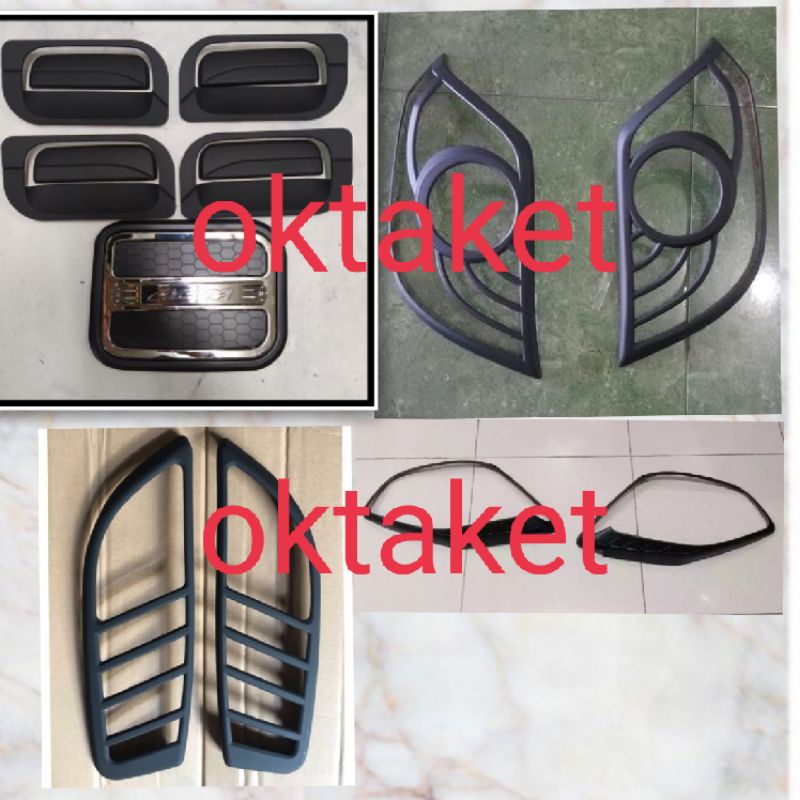 paket lengkap Agya Ayla lama 2012 2014 2016 garnish depan belakang outer handle tank cover Exclusive hitam