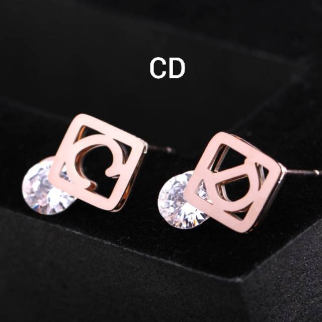 Anting korea titanium aneka model anti karat &amp;alergi