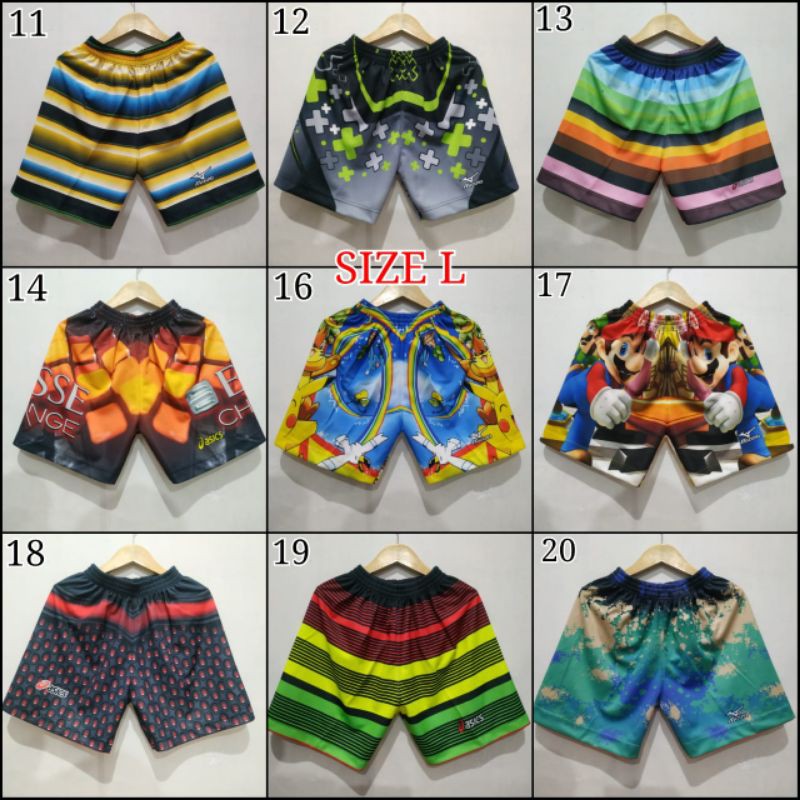 Celana voli full printing asics murah