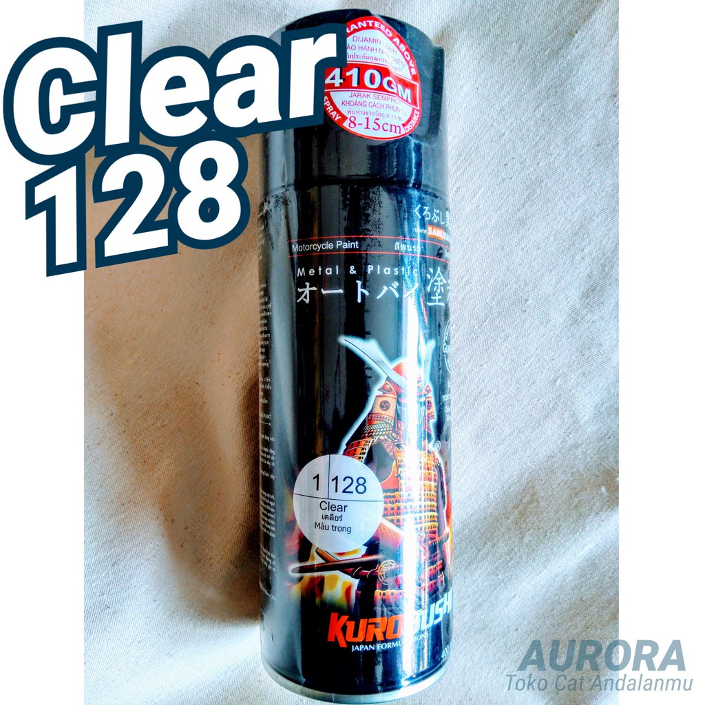 Pilox Pylox Samurai Clear 128 Mengkilap Anti Gores Pernis Vernis Fernis Cat Mobil Motor Tahan Bensin