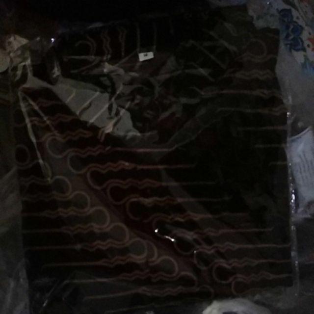 022 Zahira Batik Hrb026 Kenongo Hem Kemeja Batik Pria Lengan Penjang Katun Primis Halus M L Xl