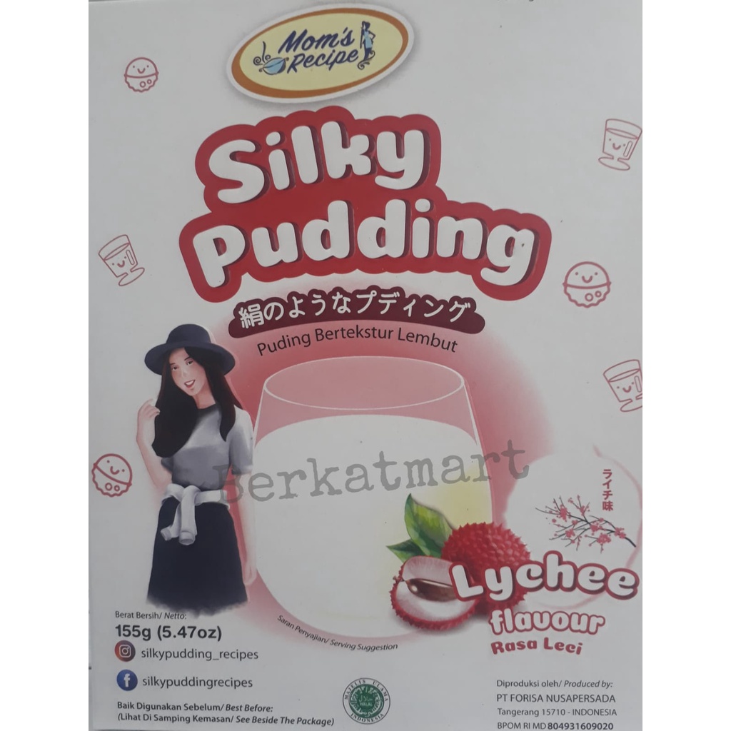 Silky Pudding 155 gram Forisa Puding bubuk dengan susu -  LYCHEE