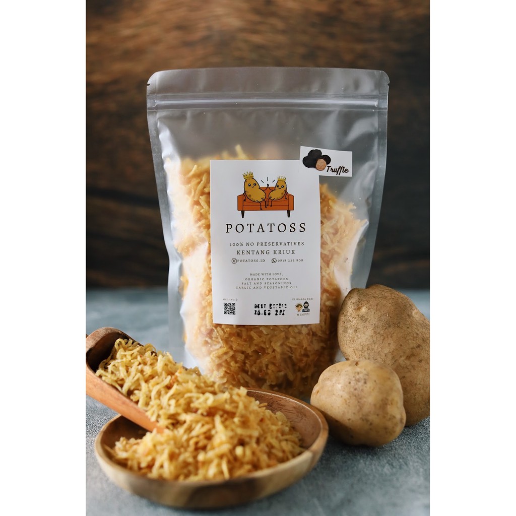 

(Medium - Truffle) Potatoss Kentang Kriuk Serut 300gr