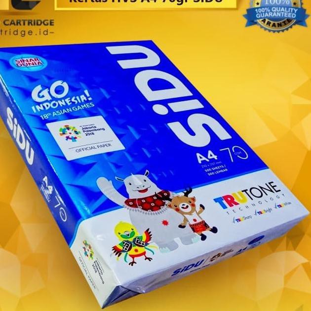 

Serbuuuu!>hxz-938 Kertas HVS A4 70 gram SIDU Paper Print Foto copy Fotocopy Putih 70gr