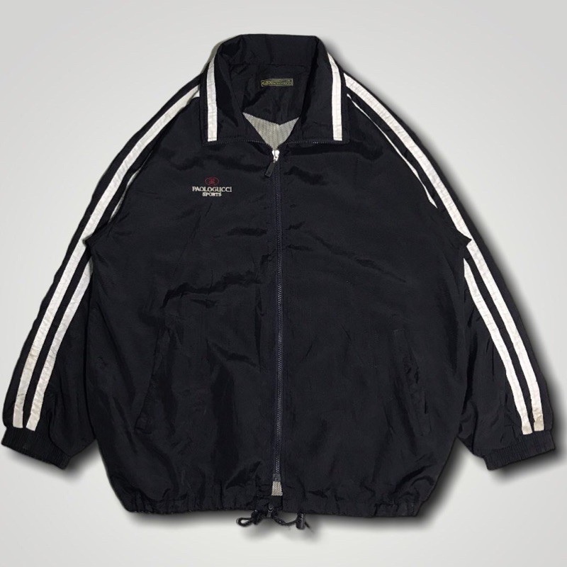 Jaket paolo Gucci stripe vintage windbreaker