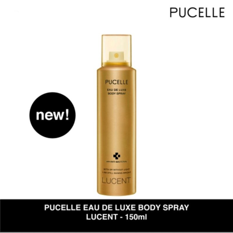 PUCELLE Eau De Luxe Body Spray Lucent - 150ml | Minyak Wangi Parfum Viral