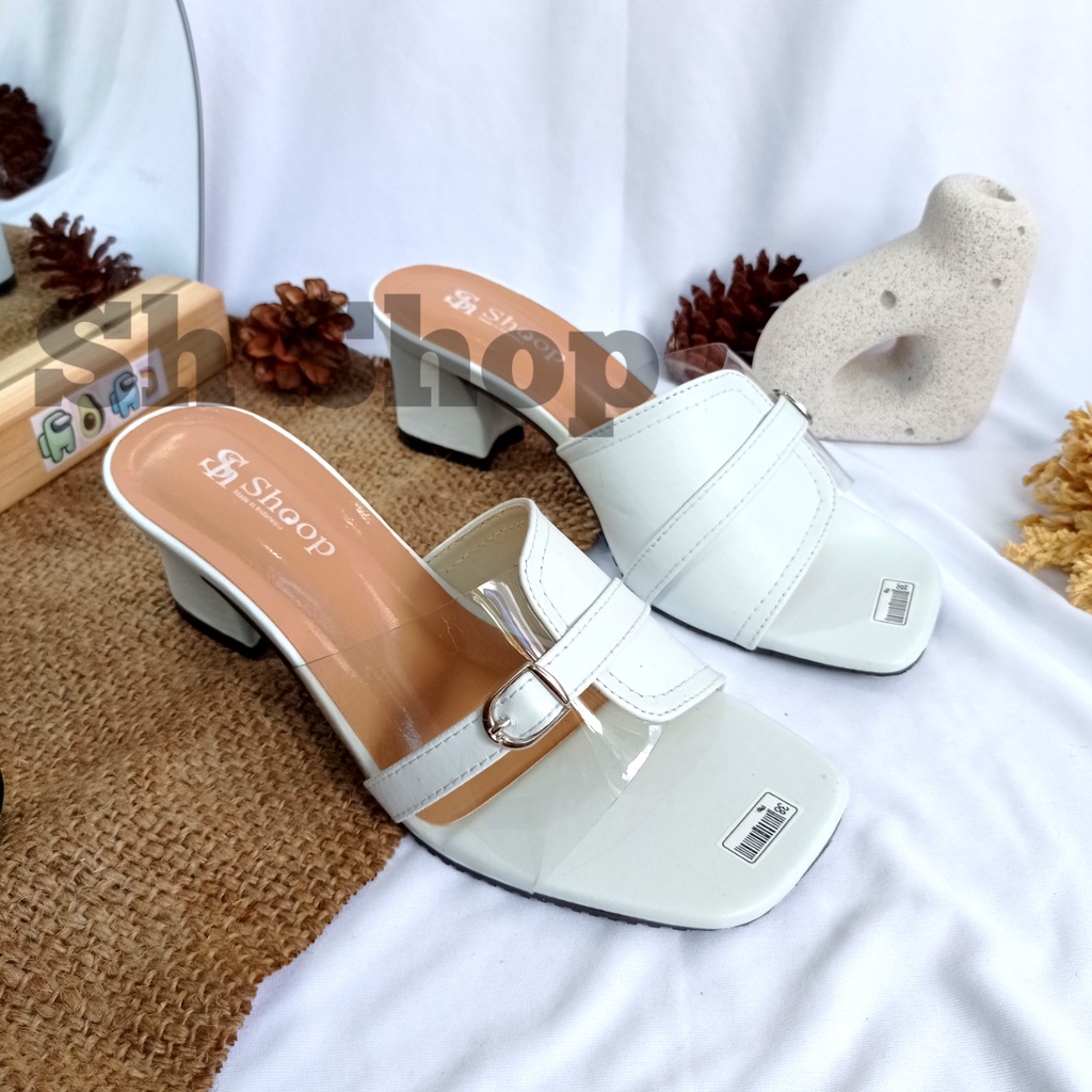 Sendal Heels Wanita Terbaru Kokop Mika Gesper/Sendal Wanita terbaru 2022 heels kekinian