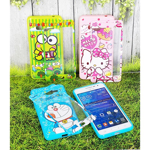 360 JELLY GLOSSY CHARACTER+ Tempered Case HP OPPO F7 SAMSUNG A6 J6 J7 Prime VIVO V7+ V9 XIAOMI Redmi Note5pro casetempered casemurah