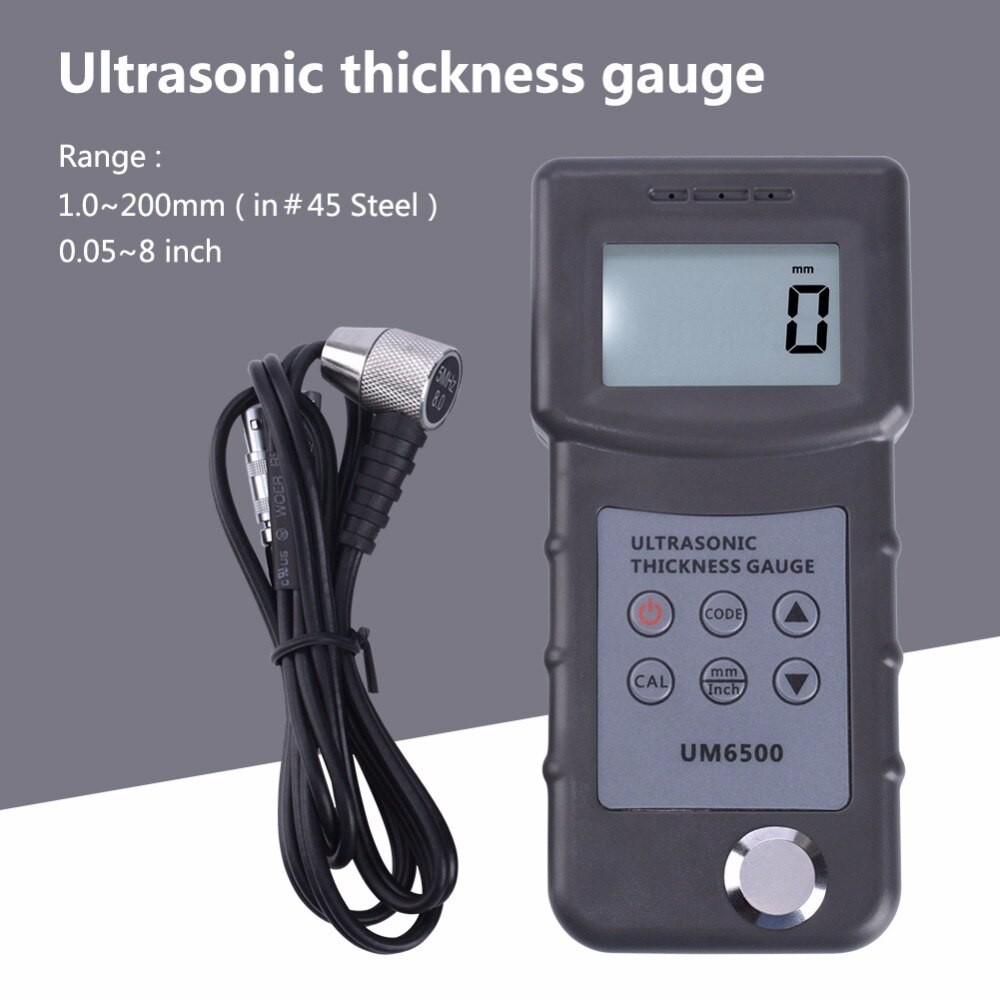 FREE ONGKIR UM6500 Portable Digital Ultrasonic Thickness Gauge Meter Metal Thickness Meter