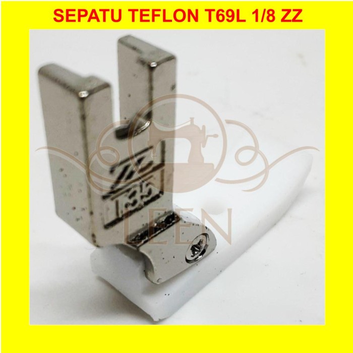 Sepatu Teflon T69L 1/8 Jeglong Kiri Piping Tali Rotan Mesin Jahit LEEN