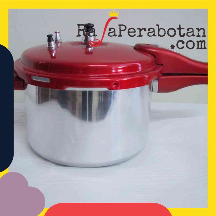 Panci Presto Supra 8L - Panci Presto Stainless Steel Kapasitas Besar untuk Memasak Cepat dan Sehat