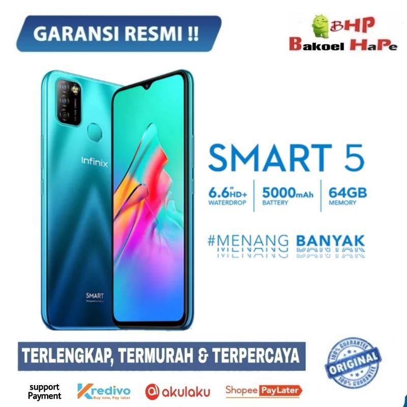 hp Infinix Smart 5 Ram 3/64Gb Garansi Resmi