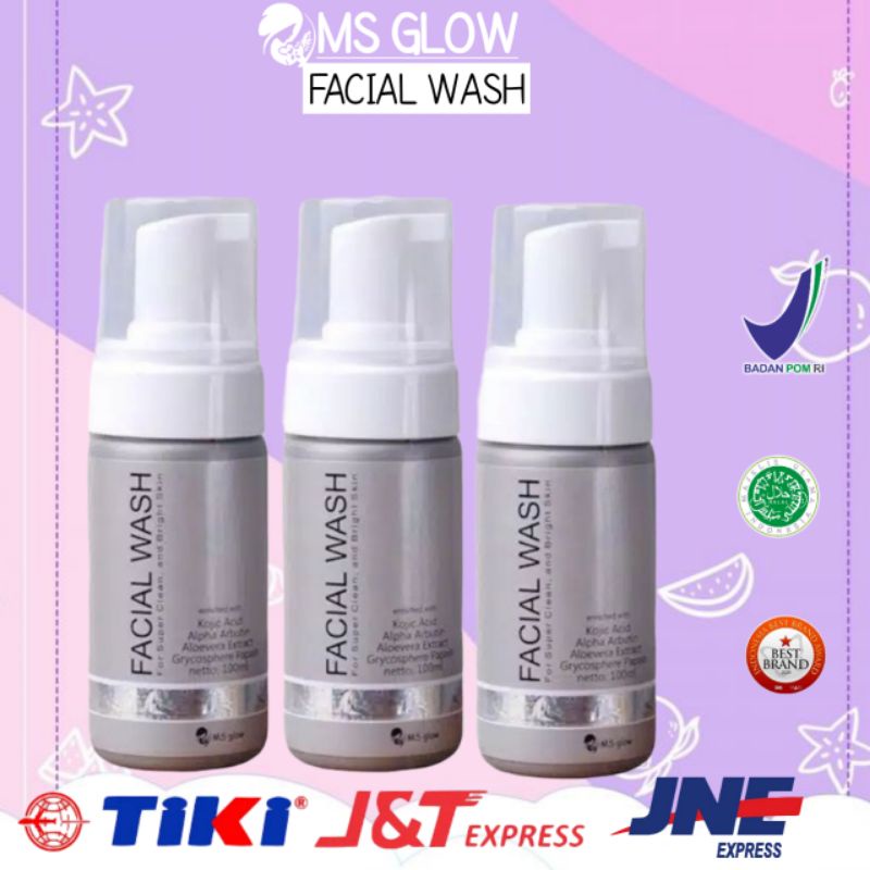 Ms glow facial wash/sabun cuci muka ma glow sabun muka wanita