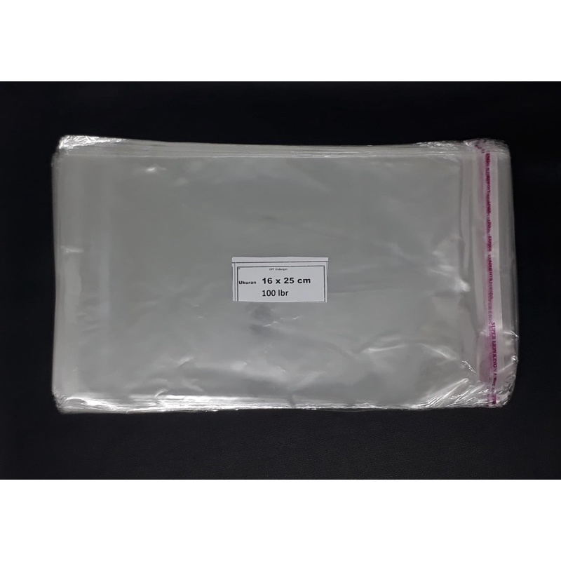 

PLASTIK MASKER SEAL OPP UKURAN 16 X 25 X 0,3 - PLASTIK BENING / PLASTIK UNTUK MASKER ISI 100 LEMBAR