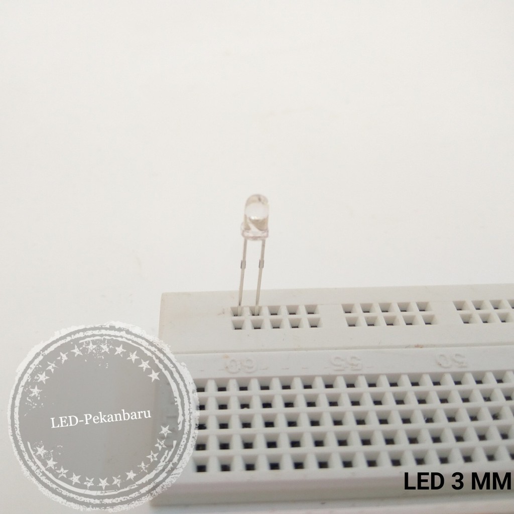 LED 3MM RGB SLOW KEDIP LAMBAT 7WARNA BERGANTIAN TRANSPARAN F3 7 WARNA