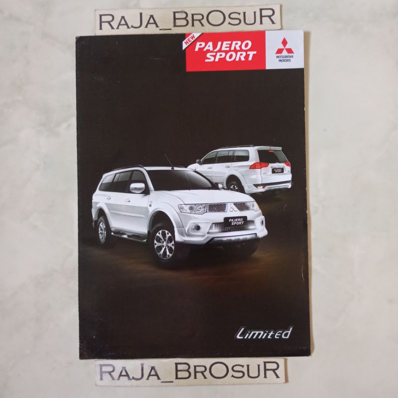 Poster brosur katalog leaflet Mitsubishi Pajero Sport Limited 2013