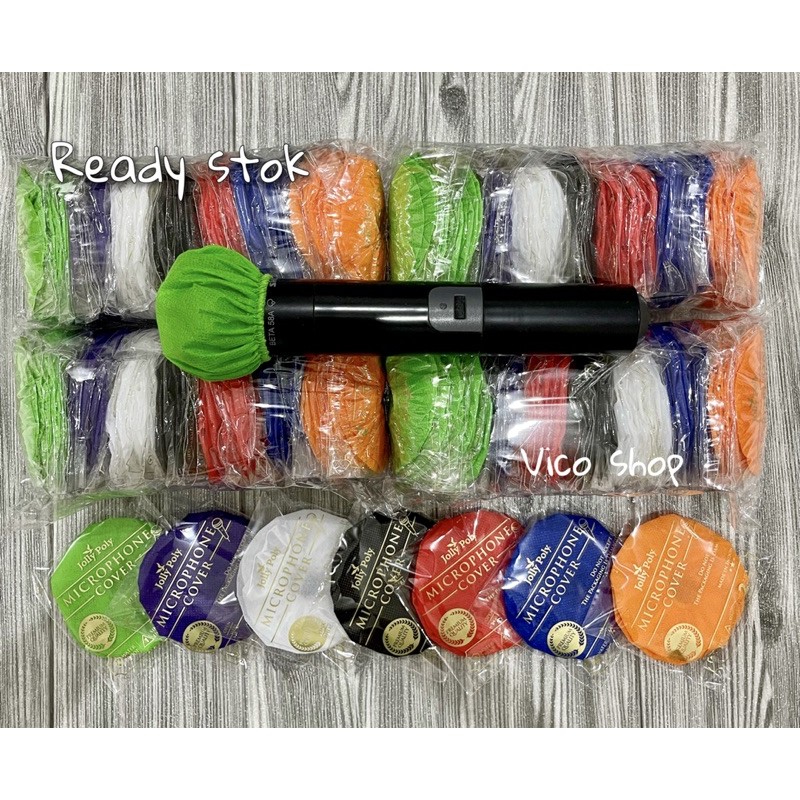 COVER MIC 50pcs- 100pcs MIX SEMUA WARNA SARUNG MIC PELINDUNG MIC KAIN MIC KONFOM MIC DISPOSABLE