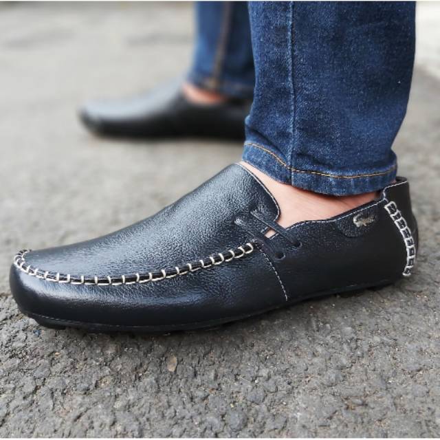 ENOZ X Ninja - Sepatu Slop Kasual Formal Pria Slip On Kungfu Selop Laki Cowo Murah Keren Trendy OOTD Terbaru Kekinian