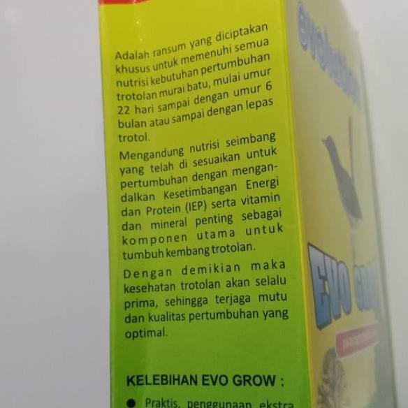 AB0❤️ Voer Evolution Voer Evo Grow Pakan Trotolan Murai Batu AB0