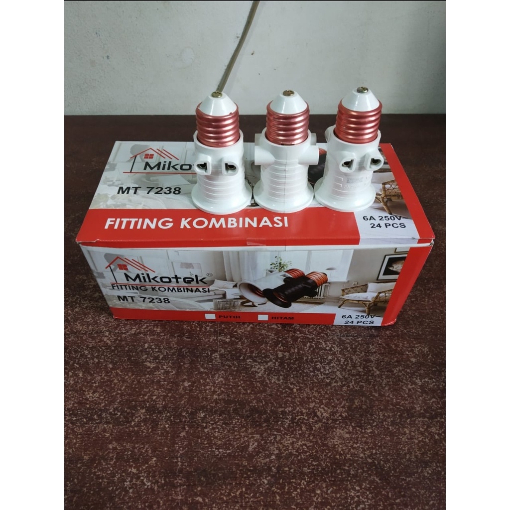 FITING FITTING KOMBINASI E27 COLOKAN PREMIUM SALE SERBAGUNA GROSIR