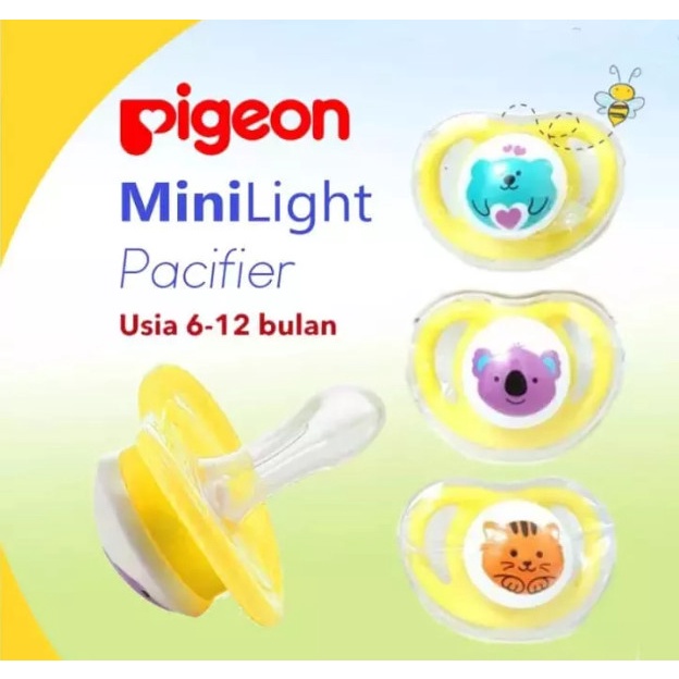 PIGEON Mini Light Pacifier Eco Pack Empeng Bayi Teat Dot