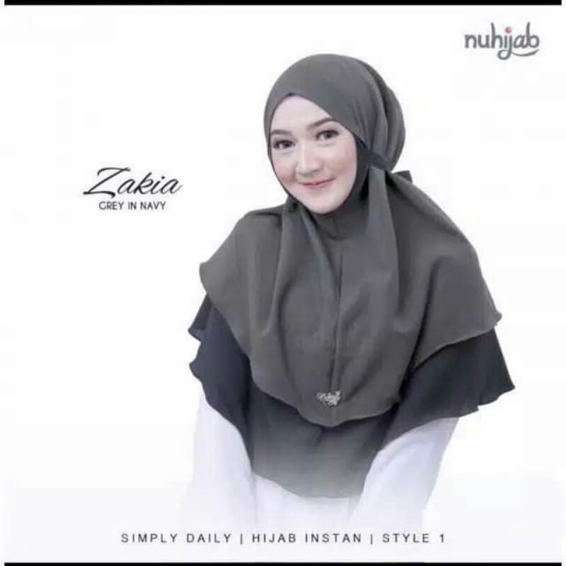 BERGO ZAKIA MARYAM 2 LAYER - jilbab bolak balik dua lapis kerudung zakiya
