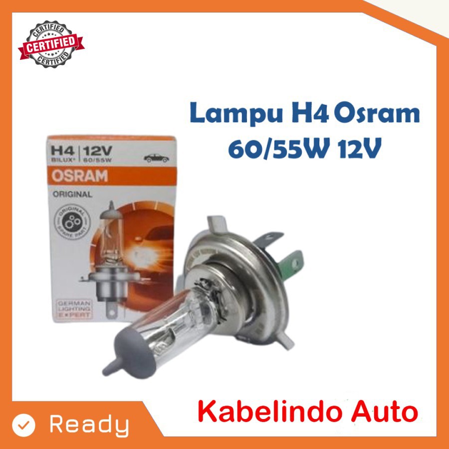 BOHLAM HEADLAMP MOBIL OSRAM H4 12V 60/55 WATT ORIGINAL