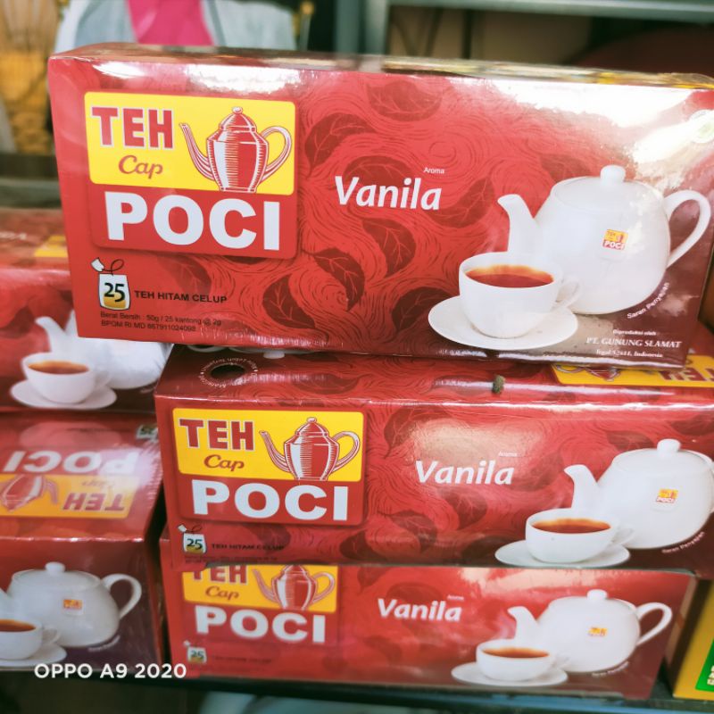 

teh poci ,teh hitam celup dengan aroma vanila-segar-enak