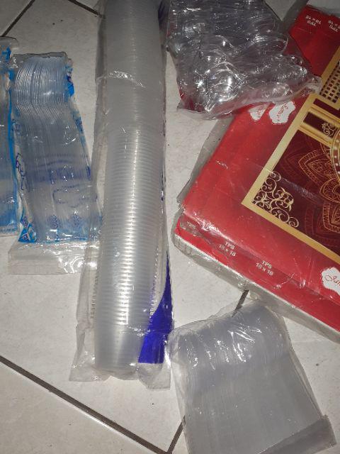 Isi50pcs 30ml/30cc Wadah Cup Saos Tempat Saus Sauce Cabe Sambal Mayonaise + Tutup