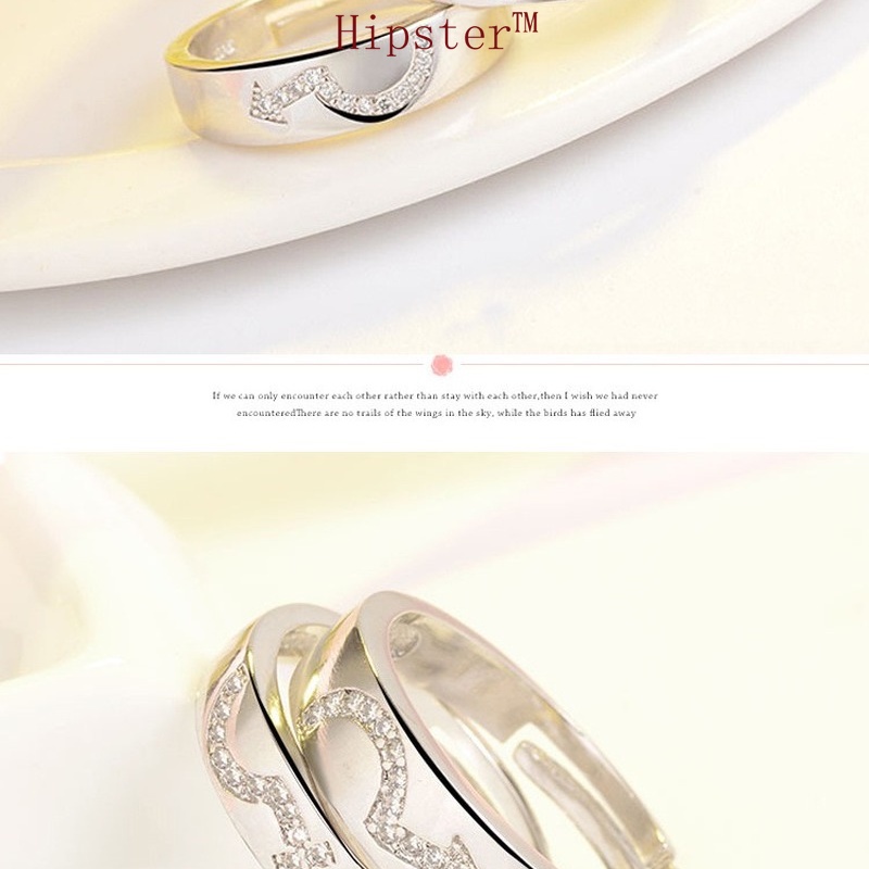 Trendy Korean Fashion Simple Couple Adjustable Ring