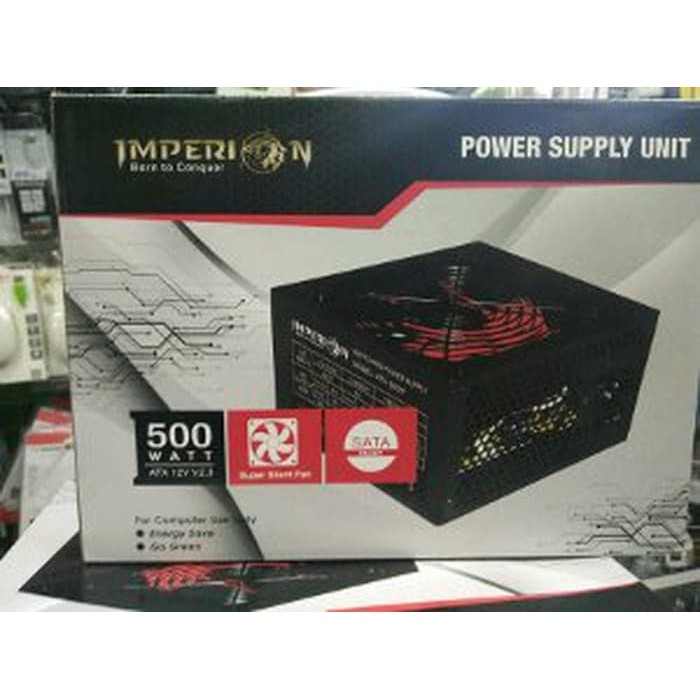 PROMO POWER SUPLAY IMPERION 500WAT GAMING PRO POWER SUPPLAY ORIGINAL